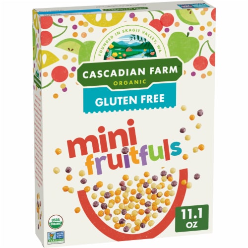 Cascadian Farm Organic Mini Fruitfuls Cereal Perspective: front