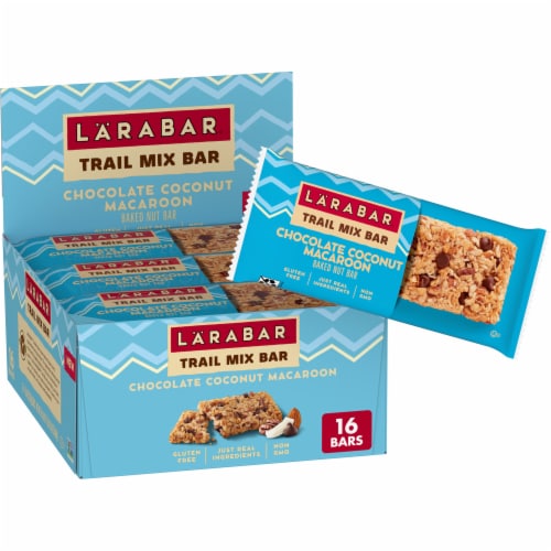 Larabar Chocolate Coconut Macaroon Trail Mix Baked Nut Bars Perspective: front