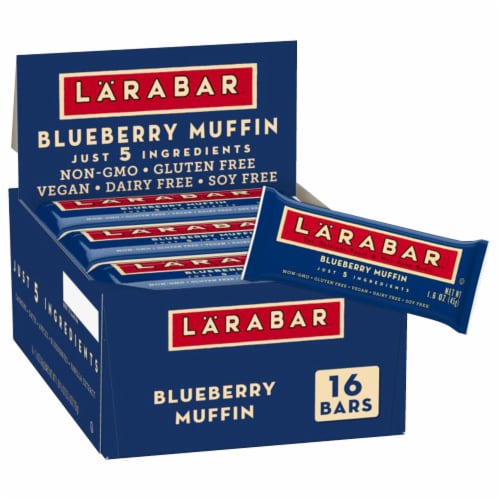 Larabar Blueberry Muffin Fruit and Nut bars Perspective: front