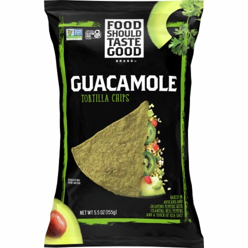 Food Should Taste Good™ Guacamole Tortilla Chips Perspective: front
