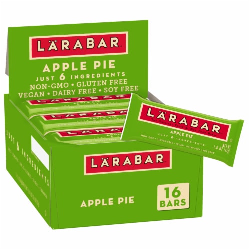 Larabar Gluten Free Vegan - Apple Pie Fruit & Nut Bars Healthy Pantry Snacks Perspective: front
