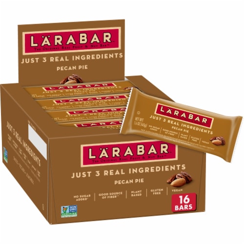 Larabar Gluten Free Vegan - Pecan Pie Fruit & Nut Bars Healthy Pantry Snacks Perspective: front