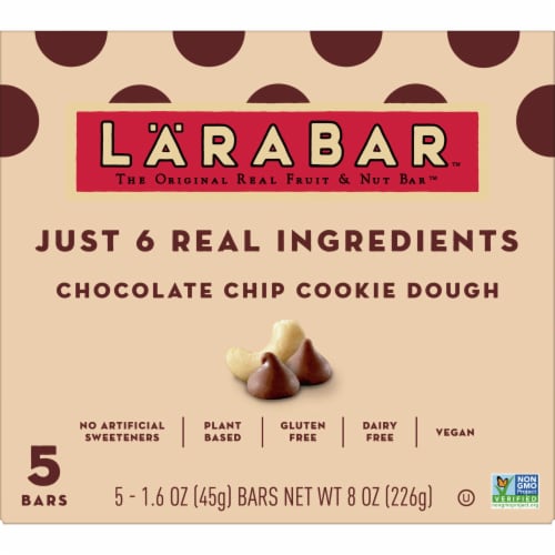 Larabar™ Chocolate Chip Cookie Dough Fruit & Nut Bars, 5 ct / 1.6 oz ...