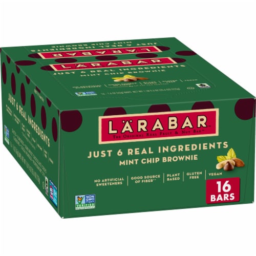 Larabar Mint Chip Brownie Fruit and Nut bars Perspective: front