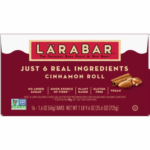 Larabar Cinnamon Roll Fruit & Nut Bars Perspective: front