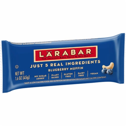 Larabar Blueberry Muffin Fruit and Nut Bars Perspective: front