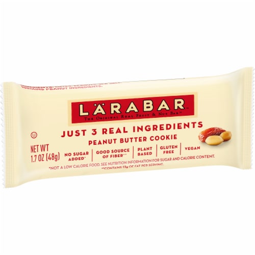 Larabar Peanut Butter Cookie Fruit and Nut Bars Perspective: front