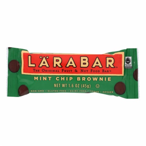 Larabar Mint Chip Brownie Fruit and Nut Bar Perspective: front