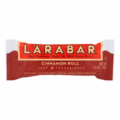 Larabar Cinnamon Roll Fruit & Nut Bar Perspective: front