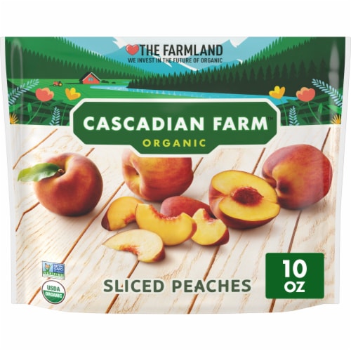 Cascadian Farm Organic Sliced Frozen Peaches Perspective: front