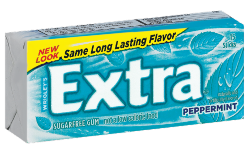Extra Peppermint Gum Perspective: front