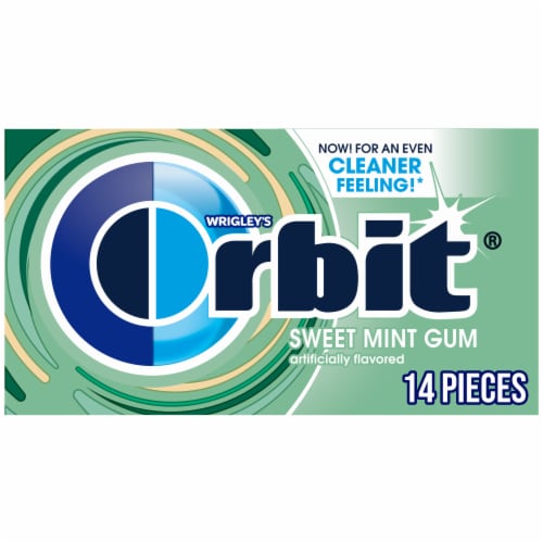 ORBIT Sweet Mint Sugar Free Chewing Gum Perspective: front