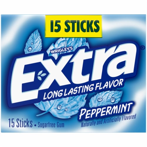 EXTRA Peppermint Sugar Free Chewing Gum, 15 ct - Kroger