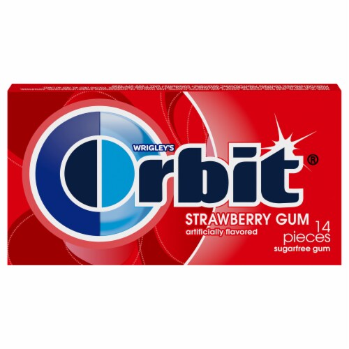 Orbit® Strawberry Sugarfree Gum Perspective: front