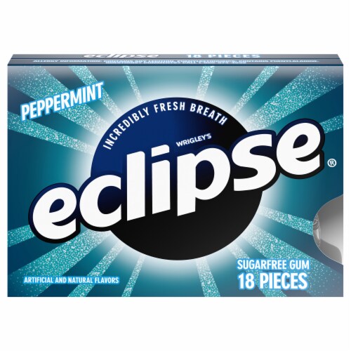 Wrigley's Eclipse® Peppermint Sugar-Free Gum Perspective: front
