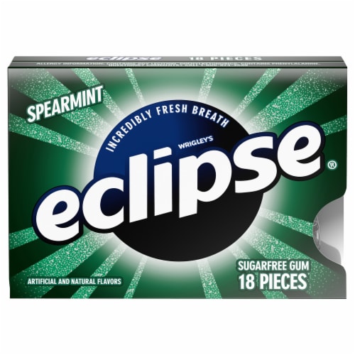 Eclipse Spearmint Sugarfree Gum Perspective: front