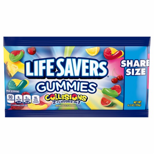 Life Savers Gummies Collisions Share Size Perspective: front