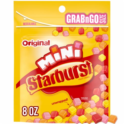 Starburst Original Minis Size Fruit Chews Chewy Candy Grab N Go Bag