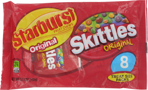 Skittle Starburst Original Treat Size Packs 8 ct / 0 44 oz Kroger