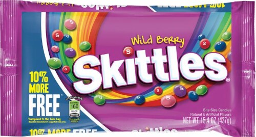 Skittles Wildberry Bonus Bag Perspective: front