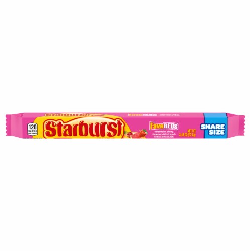 Starburst® Fave Reds Share Size Starburst Candy Perspective: front