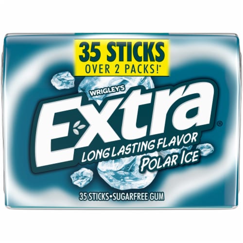Extra Polar Ice Sugar Free Chewing Gum Pack Perspective: front