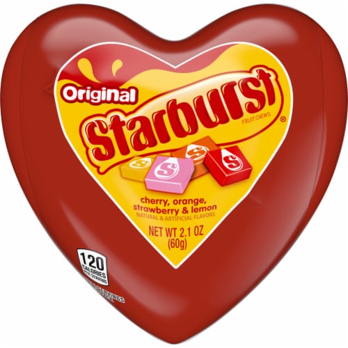 Starburst Original Fruit Chews Filled Valentine's Day Heart Perspective: front