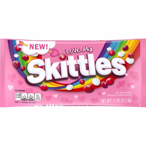 Skittles Love Mix Bite Size Candies Perspective: front