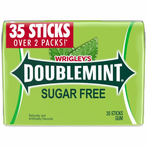 Wrigley's DOUBLEMINT® Sugar-Free Gum Perspective: front