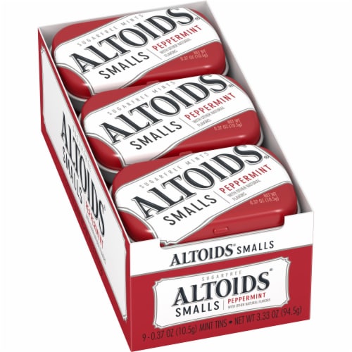 Altoids Smalls Sugar Free Peppermint Mints Perspective: front