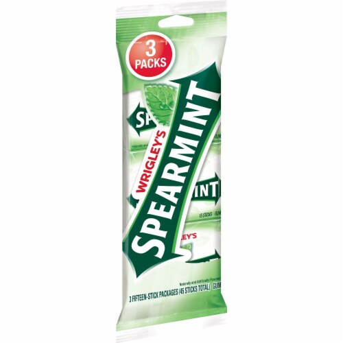 Wrigley's Spearmint Gum 3 Pack Perspective: front