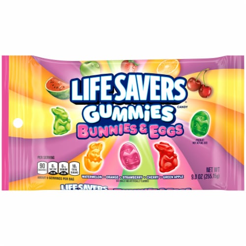 Life Savers Gummies Bunnies & Eggs Easter Candy Assortment Bag Perspective: front