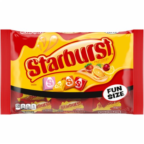 Starburst Original Fruit Chews Fun Size Candy Perspective: front