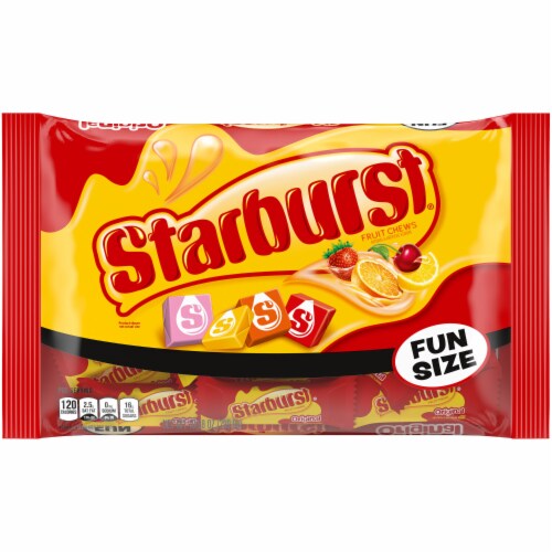 Starburst Original Fruit Chews Fun Size Candy Bag Perspective: front