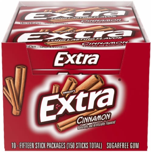 Extra Cinnamon Sugarfree Gum Perspective: front
