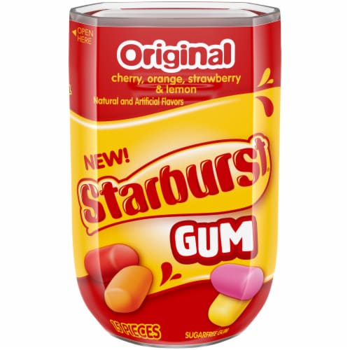 STARBURST Original Sugar Free Chewing Gum 15 Count Perspective: front