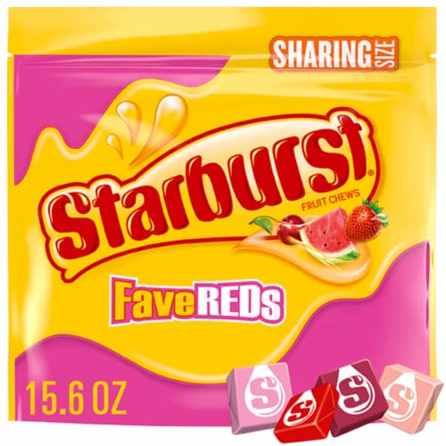 Starburst FaveReds Fruit Chews Chewy Candy Sharing Size