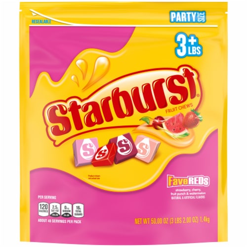 Starburst® FaveREDs Fruit Chews Perspective: front