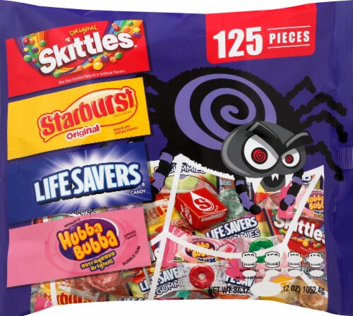 Mars Mixed Sugar Grab Bag Halloween Candy 125 Count Perspective: front