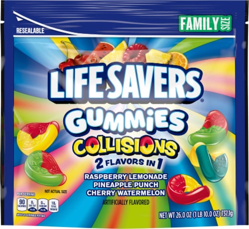 Life Savers® Collisions Gummies Family Size Pouch Perspective: front