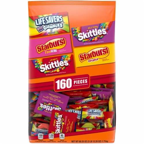 Mars Mixed Sugar Assorted Halloween Candy Perspective: front