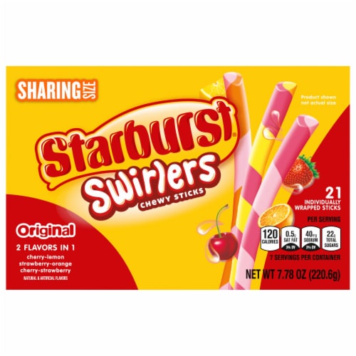 Starburst® Original Swirlers Chewy Candy Sticks Sharing Size