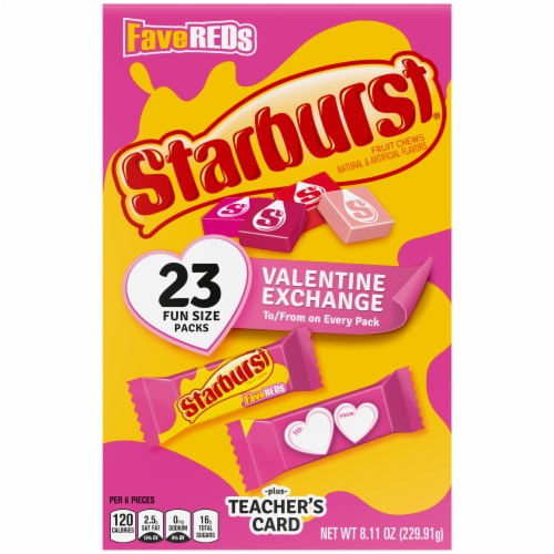 Starburst Conversation Heart Valentine's Day Bag, 2 Pack