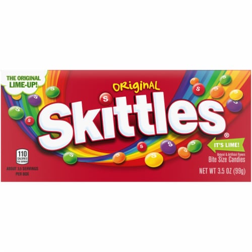 Skittles Original Chewy Candy Theater Box Perspective: front