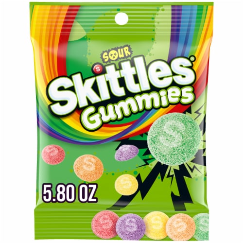 Skittles Sour Candy Bite Size Chewy Candies