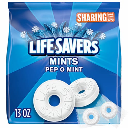 LIFE SAVERS Pep-O-Mint Hard Candy Sharing Size Perspective: front
