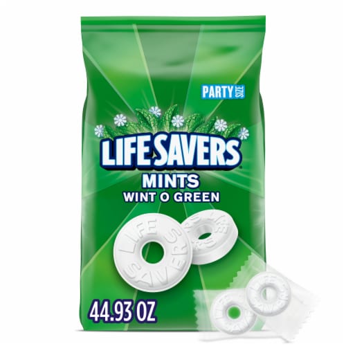 Life Savers® Wint O Green Individually Wrapped Hard Candy Mints Perspective: front