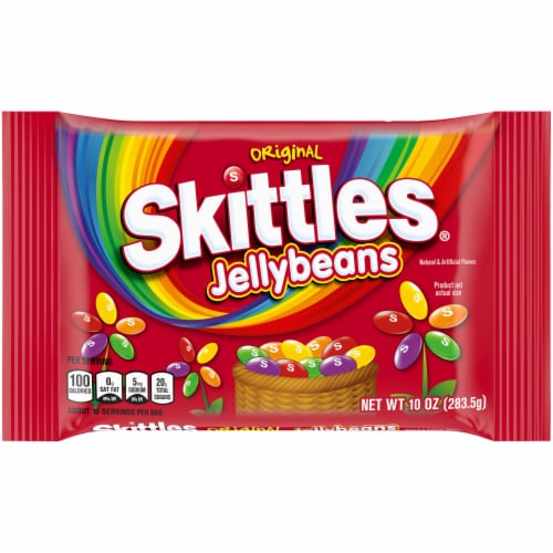 Skittles Original Jelly Beans Easter Candy Bag Perspective: front