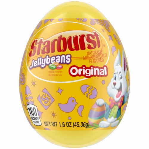 STARBURST Original Jelly Bean Egg Easter Candy Egg Perspective: front