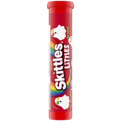 Skittles Original Littles Chewy Halloween Candy Mega Tube Perspective: front